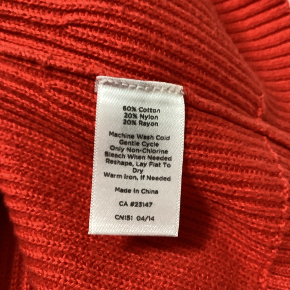 Talbots Red Pullover Ladies Rib Knit Sweater - Picture 8 of 10